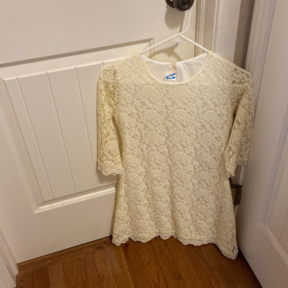 Cream lace dress
